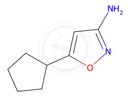 Chemical structure of 5-Cyclopentylisoxazol-3-amine