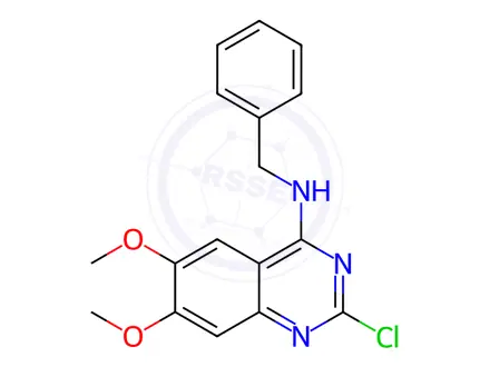 Chemical structure of N-Benzyl-2-chloro-6,7-dimethoxyquinazolin-4-amine