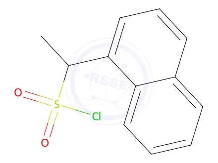 Chemical structure of 1-(Naphthalen-1-yl)ethane-1-sulfonyl chloride