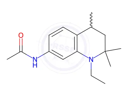 Chemical structure of N-(1-Ethyl-2,2,4-trimethyl-1,2,3,4-tetrahydroquinolin-7-yl)acetamide