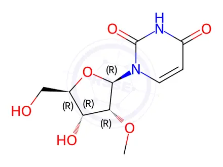Chemical structure of 2'-OMe Uridine