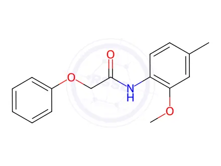 Chemical structure of N-(2-Methoxy-4-methylphenyl)-2-phenoxyacetamide