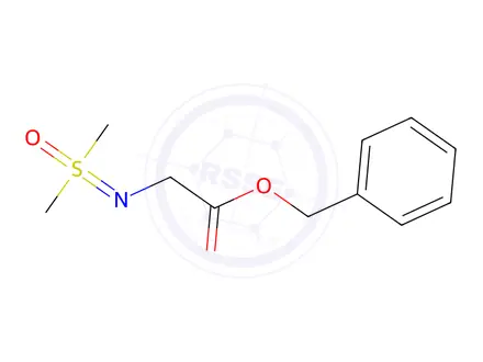 Chemical structure of Benzyl 2-((dimethyl(oxo)-lambda6-sulfanylidene)amino)acetate