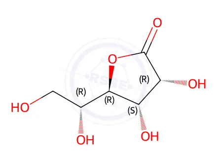 Chemical structure of D-allono-1,4-lactone