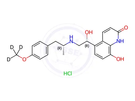 Chemical structure of Carmoterol-d3 Hydrochloride