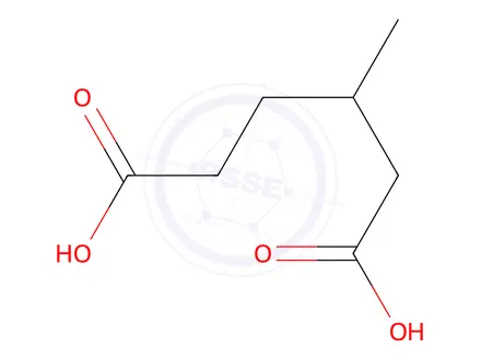 Chemical structure of (S)-3-Methylhexanedioic acid