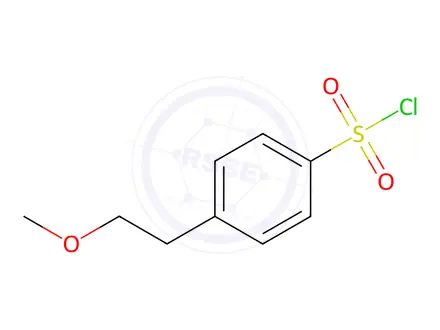 Chemical structure of 4-(2-Methoxyethyl)benzene-1-sulfonyl chloride