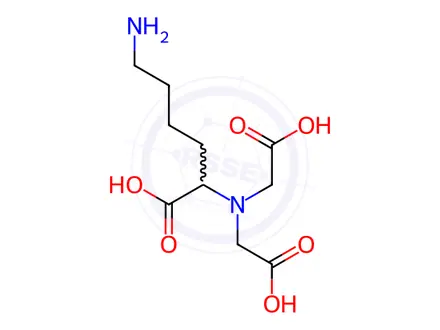 Chemical structure of N-(5-Amino-1-carboxypentyl)iminodiacetic acid