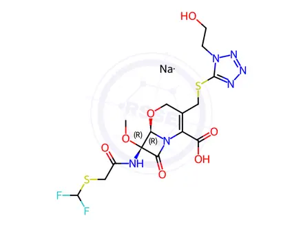 Chemical structure of Flomoxef Sodium