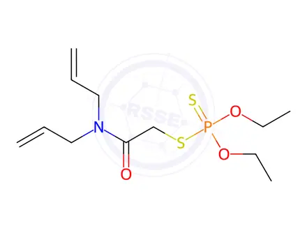 Chemical structure of Phosphorodithioic acid S-[2-(di-2-propenylamino)-2-oxoethyl]O,O-diethyl ester