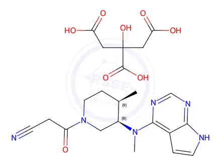Chemical structure of Tofacitinib Citrate