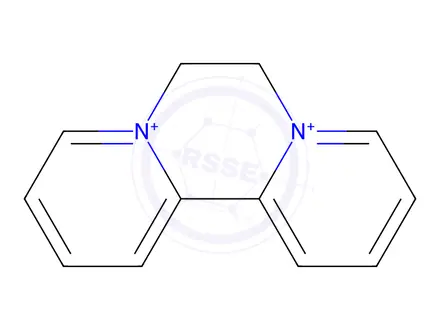 Chemical structure of Diquat dibromide