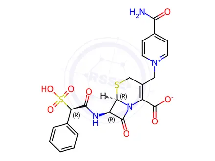 Chemical structure of Cefsulodin