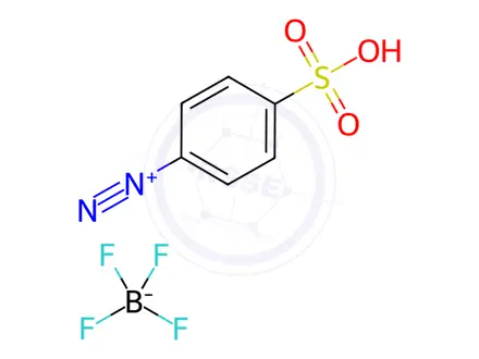 Chemical structure of 4-(Diazonium)benzenesulfonic Acid, Fluoroborate Salt