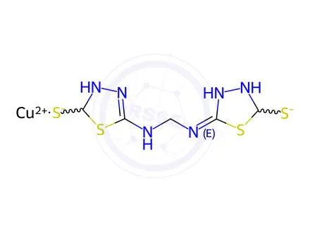 Chemical structure of Thiazone copper