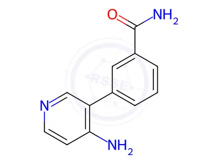 Chemical structure of 3-(4-Aminopyridin-3-yl)benzamide