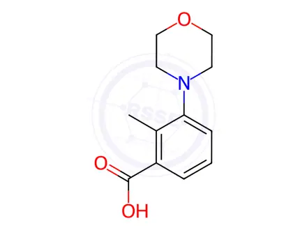 Chemical structure of 2-Methyl-3-morpholin-4-yl-benzoic acid