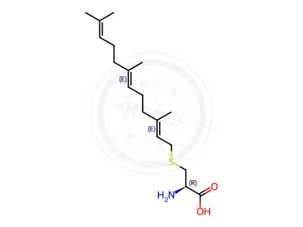 Chemical structure of FARNESYL CYSTEINE
