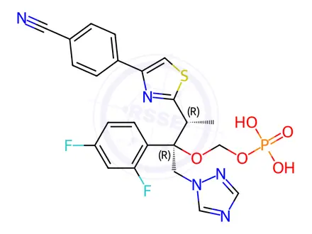 Chemical structure of Fosravuconazole L-Lysine Ethanolate