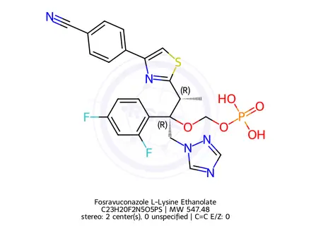 Chemical structure of Fosravuconazole