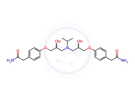 Chemical structure of Atenolol EP Impurity F (Atenolol USP Related Compound F) (Mixture of Diastereomers)