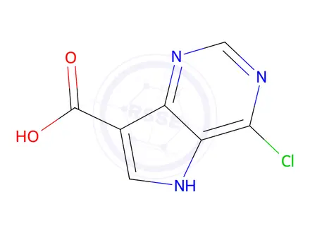 Chemical structure of Lithium 4-chloro-5H-pyrrolo[3,2-d]pyrimidine-7-carboxylate