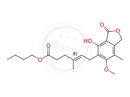 Chemical structure of MYCOPHENOLATE N-BUTYL ESTER