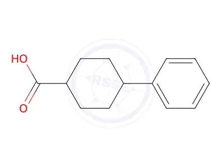 Chemical structure of trans-4-Phenylcyclohexane-1-carboxylic Acid