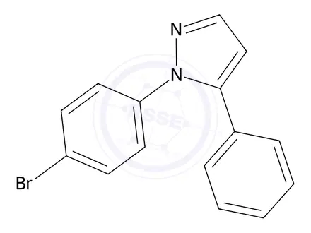Chemical structure of 1-(4-Bromophenyl)-5-phenyl-1H-pyrazole