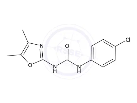 Chemical structure of 1-(4-Chlorophenyl)-3-(4,5-dimethyloxazol-2-yl)urea