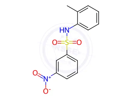 Chemical structure of 3-Nitro-N-(o-tolyl)benzenesulfonamide