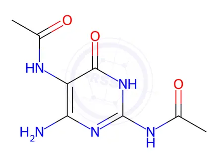 Chemical structure of N,N'-(6-Amino-4-oxo-1,4-dihydropyrimidine-2,5-diyl)diacetamide