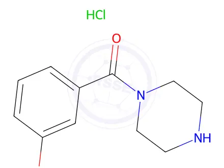 Chemical structure of (3-Hydroxyphenyl)(piperazin-1-yl)methanone hydrochloride