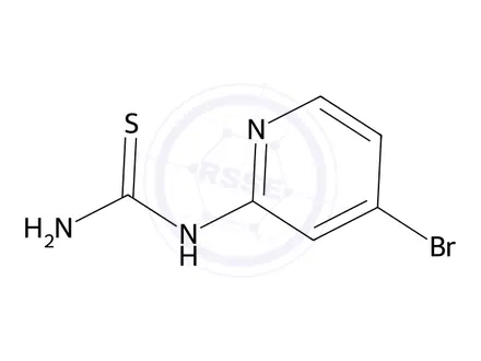 Chemical structure of 1-(4-Bromopyridin-2-yl)thiourea