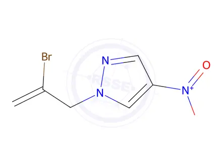 Chemical structure of 1-(2-Bromoallyl)-4-nitro-1h-pyrazole