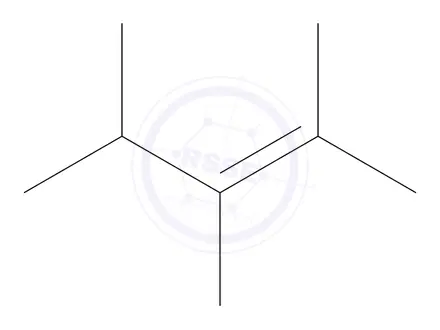 Chemical structure of 2,3,3-trimethylpent-1-ene