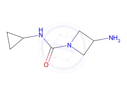 Chemical structure of 3-Amino-N-cyclopropylazetidine-1-carboxamide