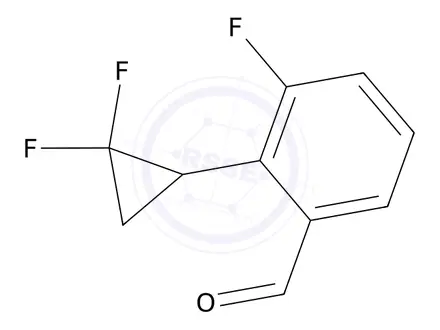 Chemical structure of 2-(2,2-Difluorocyclopropyl)-3-fluorobenzaldehyde