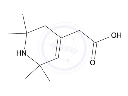 Chemical structure of 2-(2,2,6,6-Tetramethyl-1,2,3,6-tetrahydropyridin-4-yl)acetic acid