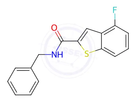 Chemical structure of N-Benzyl-4-fluoro-1-benzothiophene-2-carboxamide