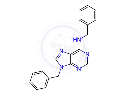 Chemical structure of N,9-dibenzylpurin-6-amine