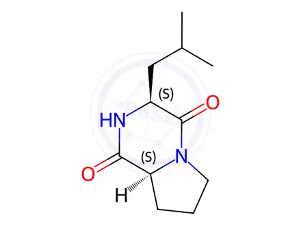Chemical structure of Cyclo(L-Leucyl-L-Prolyl)