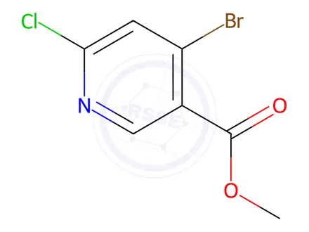 Chemical structure of Methyl 4-broMo-6-chloronicotinate