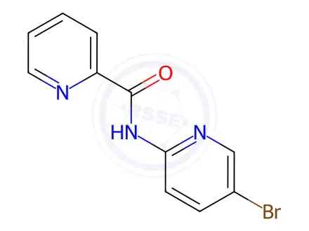 Chemical structure of N-(5-bromopyridin-2-yl)picolinamide