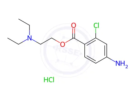 Chemical structure of Chloroprocaine hydrochloride