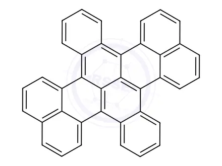 Chemical structure of 7, 8: 15, 16-Dibenzoterrylene