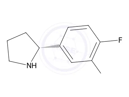 Chemical structure of (R)-2-(3,4-difluorophenyl)pyrrolidine