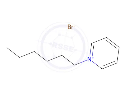 Chemical structure of N-hexylpyridinium bromide