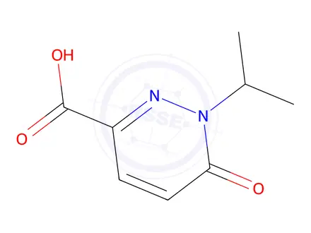 Chemical structure of 6-oxo-1-(propan-2-yl)-1,6-dihydropyridazine-3-carboxylic acid