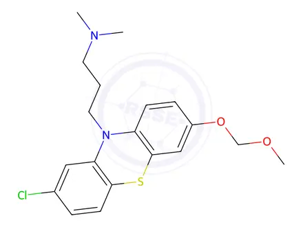 Chemical structure of 2-Chloro-7-(methoxymethoxy)-N,N-dimethyl-10H-phenothiazine-10-propanamine